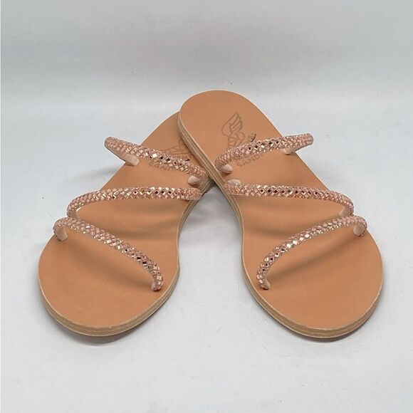 Ancient Greek Sandals Crystal Embellished Strappy Sandals size 37 - Picture 7 of 13